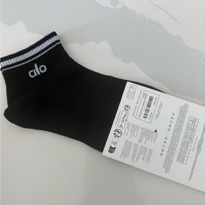 ALO Yoga Black Athletic Socks